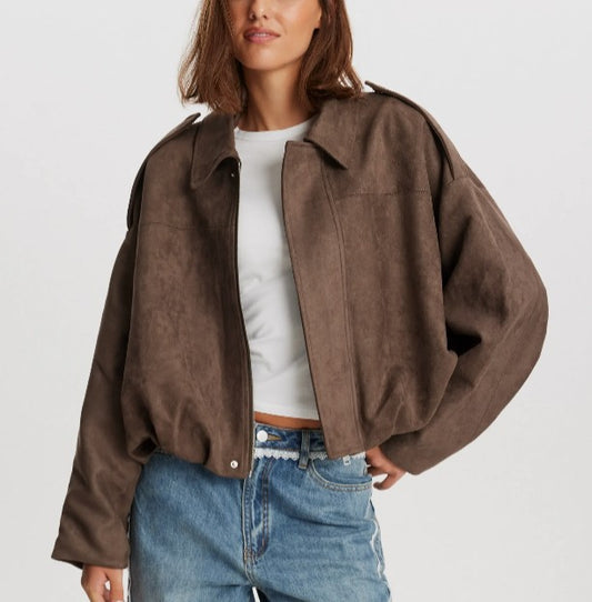 LILA - Stijlvolle Bomber Jacket